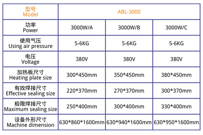 立體式醫(yī)療熱合機(jī)JL-3000技術(shù)參數(shù)